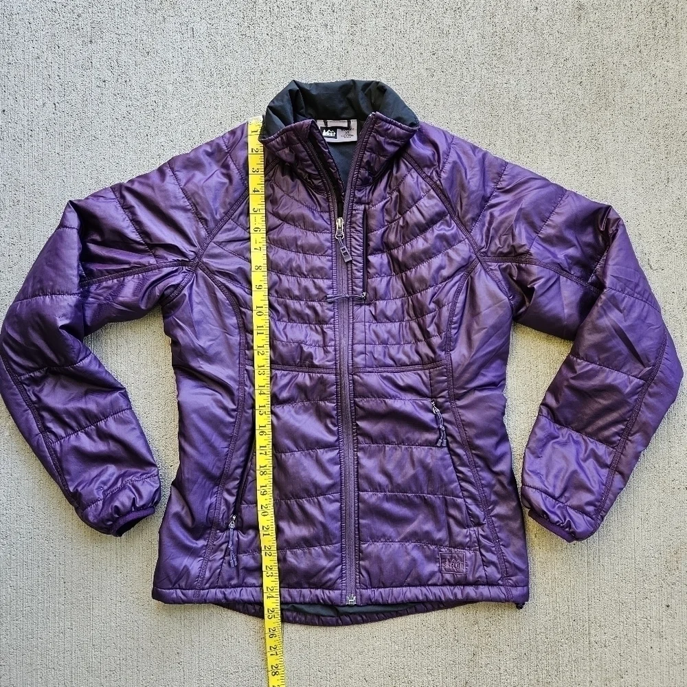REI Revelcloud Purple Quilted Zip Jacket Packable Winter Puffer Coat Womens XS